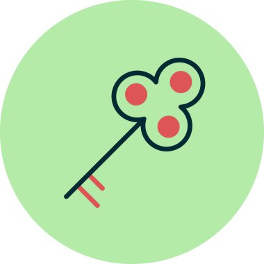 Anahtar simgesi vektör illüstrasyonu