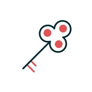 Anahtar simgesi vektör illüstrasyonu