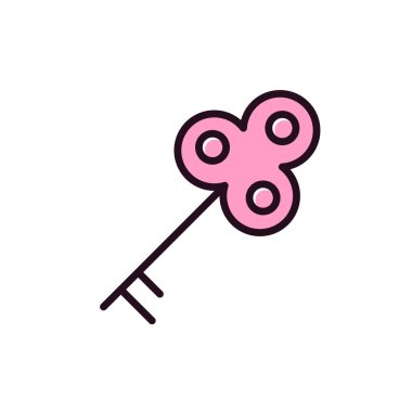 Anahtar simgesi vektör illüstrasyonu