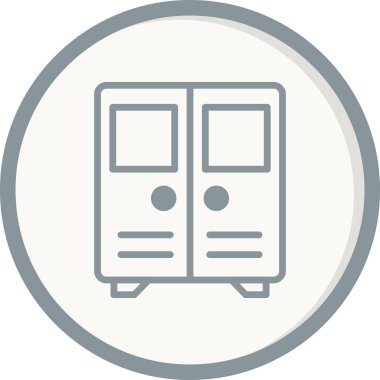 Kilit simgesi, vektör illüstrasyonu