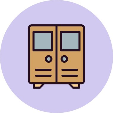 Kilit simgesi, vektör illüstrasyonu