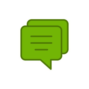 ileti ikonu vektör illüstrasyonu