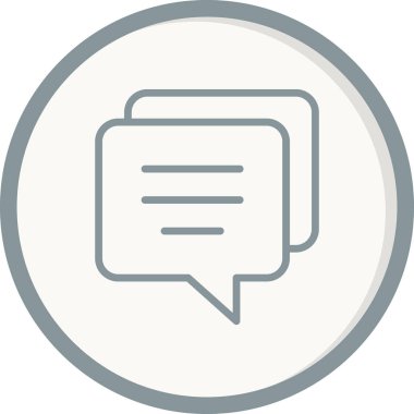 Konuş. Web simgesi basit illüstrasyon