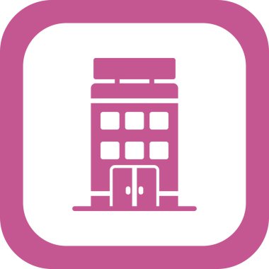 Otel simgesi vektör illüstrasyonu