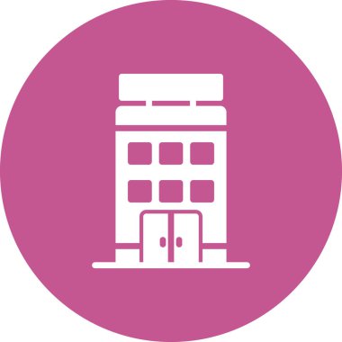 Otel simgesi vektör illüstrasyonu