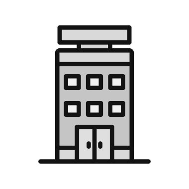 Otel simgesi vektör illüstrasyonu