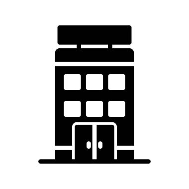 Otel simgesi vektör illüstrasyonu