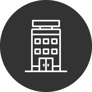 Otel simgesi vektör illüstrasyonu