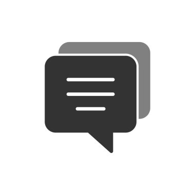 Sohbet simgesi vektör illüstrasyonu