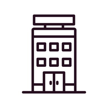 Otel simgesi vektör illüstrasyonu