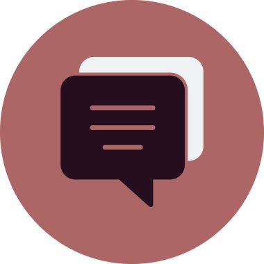 Konuş. Web simgesi basit illüstrasyon