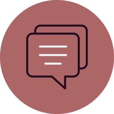 Konuş. Web simgesi basit illüstrasyon