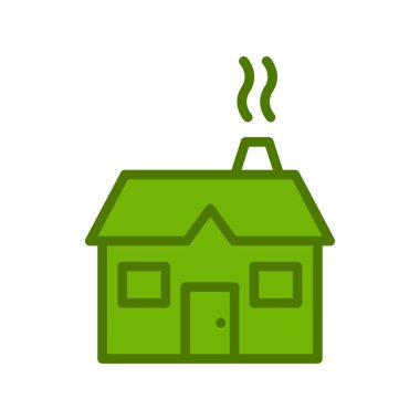 ev vektörü ince çizgi simgesi