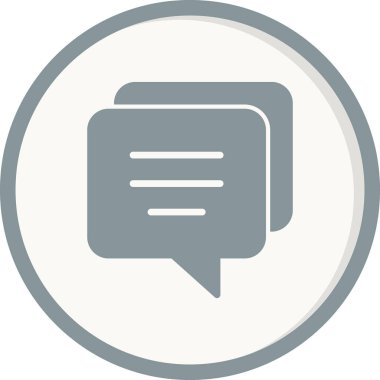 Konuş. Web simgesi basit illüstrasyon