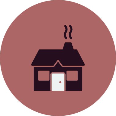 ev vektörü ince çizgi simgesi