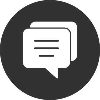 Konuş. Web simgesi basit illüstrasyon