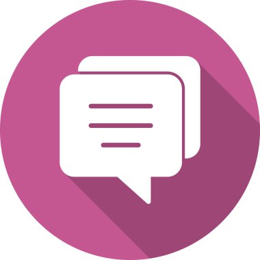 Sohbet simgesi vektör illüstrasyonu