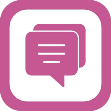 Sohbet simgesi vektör illüstrasyonu