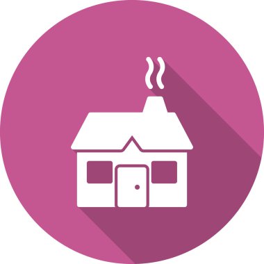 ev vektörü ince çizgi simgesi