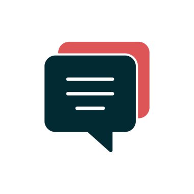 Sohbet kabarcığı vektör illüstrasyonu