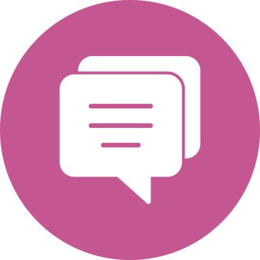 Sohbet simgesi vektör illüstrasyonu