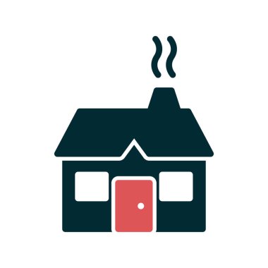 Beyaz arkaplanda izole edilmiş ev simgesi vektörü, şeffaf tuğla işareti logosu konsepti, ana hat tasarımı, doğrusal tasarım