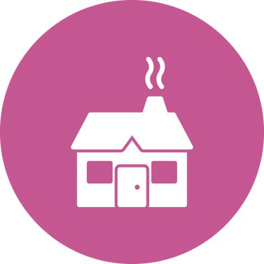 ev vektörü ince çizgi simgesi