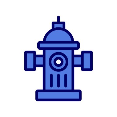 Vektör çizimi, sokak yangın musluğunun simgesi