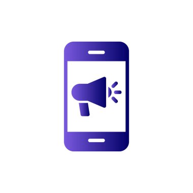 Cep telefonu simgesi, vektör illüstrasyonu 