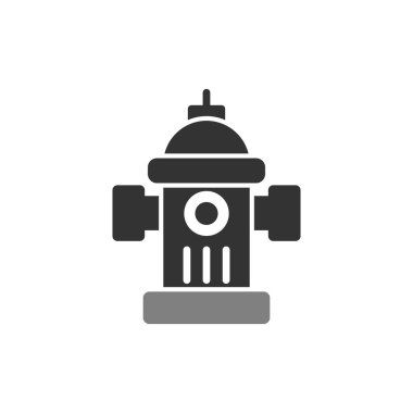 Vektör çizimi, sokak yangın musluğunun simgesi