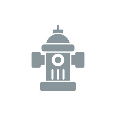 Vektör çizimi, sokak yangın musluğunun simgesi