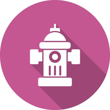 Vektör çizimi, sokak yangın musluğunun simgesi