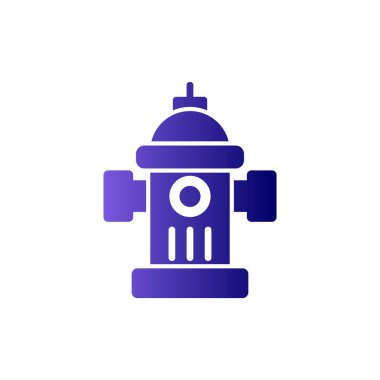 Vektör çizimi, sokak yangın musluğunun simgesi