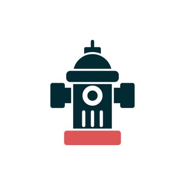 Vektör çizimi, sokak yangın musluğunun simgesi