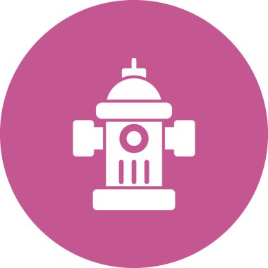 Vektör çizimi, sokak yangın musluğunun simgesi