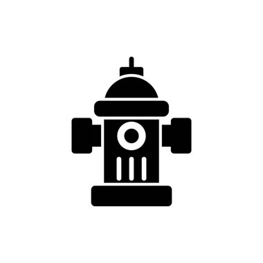 Vektör çizimi, sokak yangın musluğunun simgesi