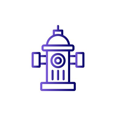 Vektör çizimi, sokak yangın musluğunun simgesi