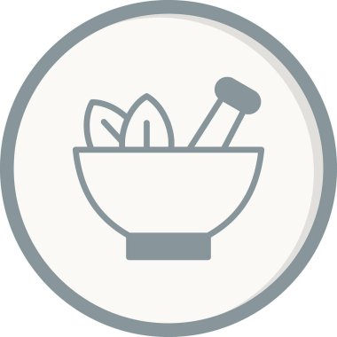 Havan topu ve tokmak ikonu. vektör illüstrasyonu 