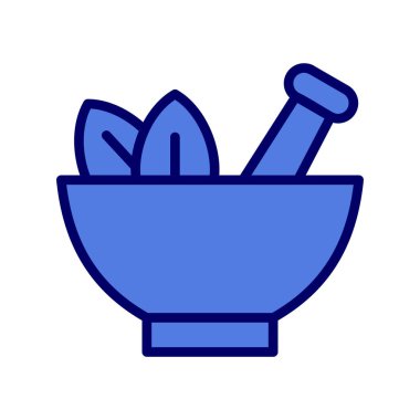 Havan topu ve tokmak ikonu. vektör illüstrasyonu 