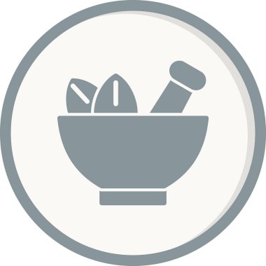 Havan topu ve tokmak ikonu. vektör illüstrasyonu 