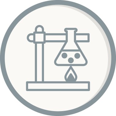 Laboratuvar Deney vektör simgesi modern basit ve temiz