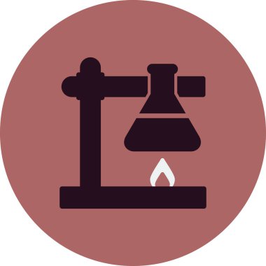 Laboratuvar Deney vektör simgesi modern basit ve temiz