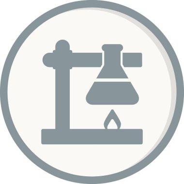Laboratuvar Deney vektör simgesi modern basit ve temiz