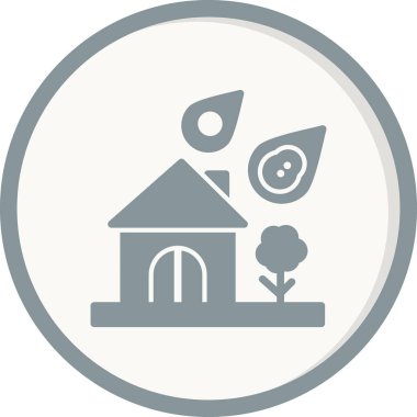 Doğal Afet, basit bir şekilde eşsiz vektör resmetme simgesi