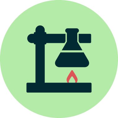 Laboratuvar Deney vektör simgesi modern basit ve temiz