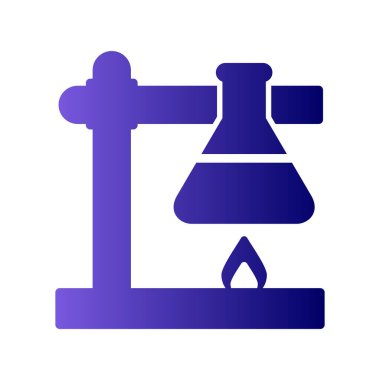 Laboratuvar Deney vektör simgesi modern basit ve temiz