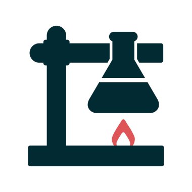 Laboratuvar Deney vektör simgesi modern basit ve temiz