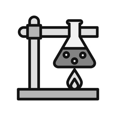 Laboratuvar Deney vektör simgesi modern basit ve temiz