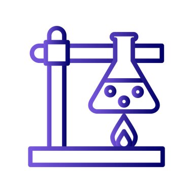 Laboratuvar Deney vektör simgesi modern basit ve temiz