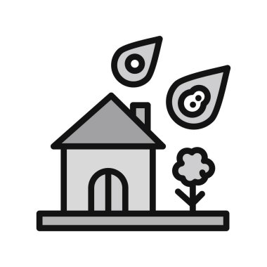 Doğal Afet, basit bir şekilde eşsiz vektör resmetme simgesi